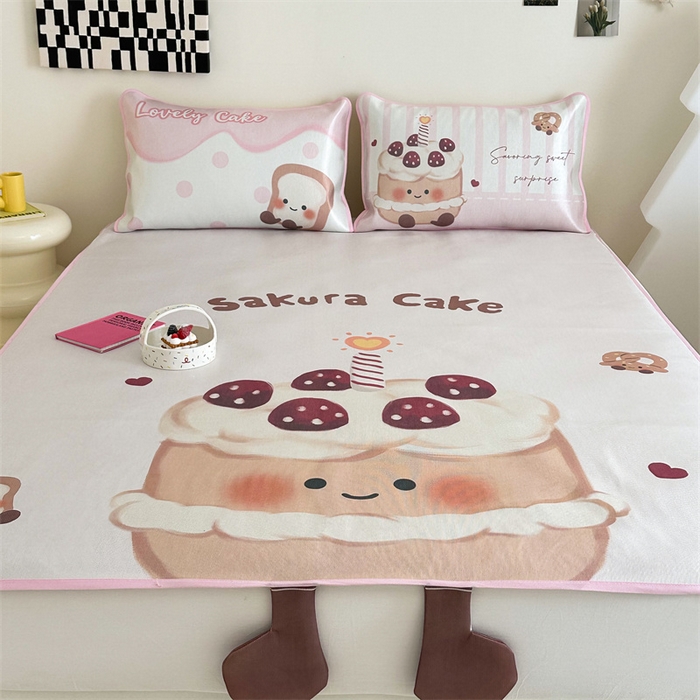 91家纺网 家纺一手货源 找家纺 美乐迪家纺 2025新款异形冰藤席 小蛋糕