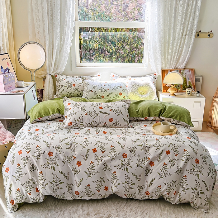 91家纺网 家纺一手货源 找家纺 芦荟棉被套 单品被套 仿棉被套单件