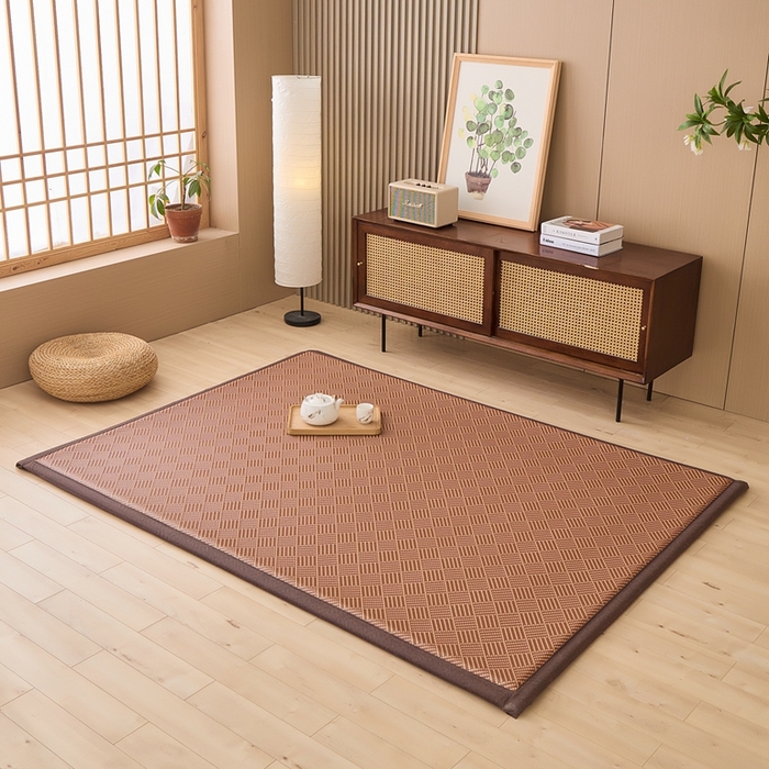 91家纺网 家纺一手货源 找家纺 （总）绒艺席业 2025新款PE藤席地垫