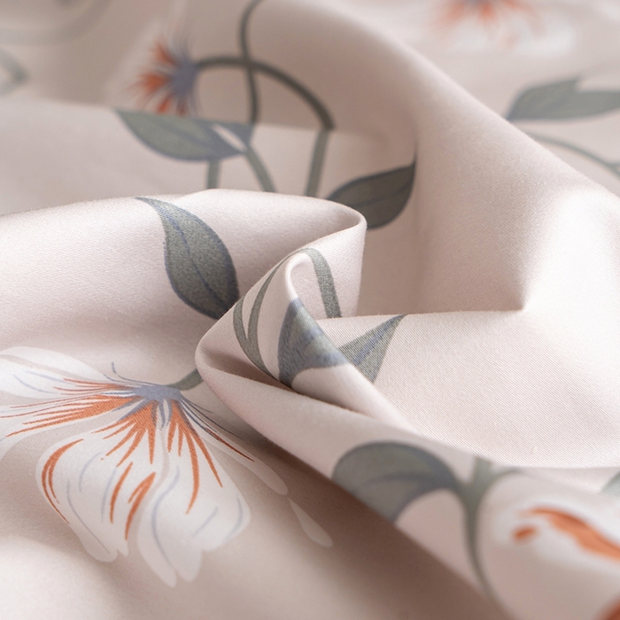 91家纺网 家纺一手货源 找家纺 皇寝世家家居 2025新款60S新疆长绒棉数码印花全棉床上四件套纯棉床品套件 蔓丽