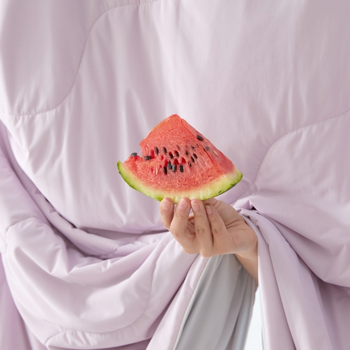 91家纺网 家纺一手货源 找家纺 （总）2025春夏新款A类母婴级西瓜啵啵凉感被锦氨夏凉被空调被