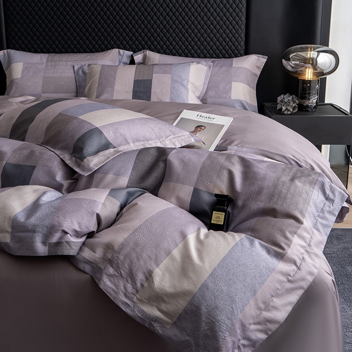 91家纺网 家纺一手货源 找家纺 皇寝世家家居 2025新款60S新疆长绒棉数码印花全棉床上四件套纯棉床品套件 波利