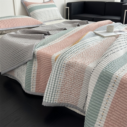 91家纺网 家纺一手货源 找家纺 （总）美优兰 2025春夏新款双面天丝高温砂洗床盖