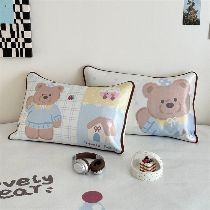 91家纺网 家纺一手货源 找家纺 美乐迪家纺 2025新款异形冰藤席 小熊