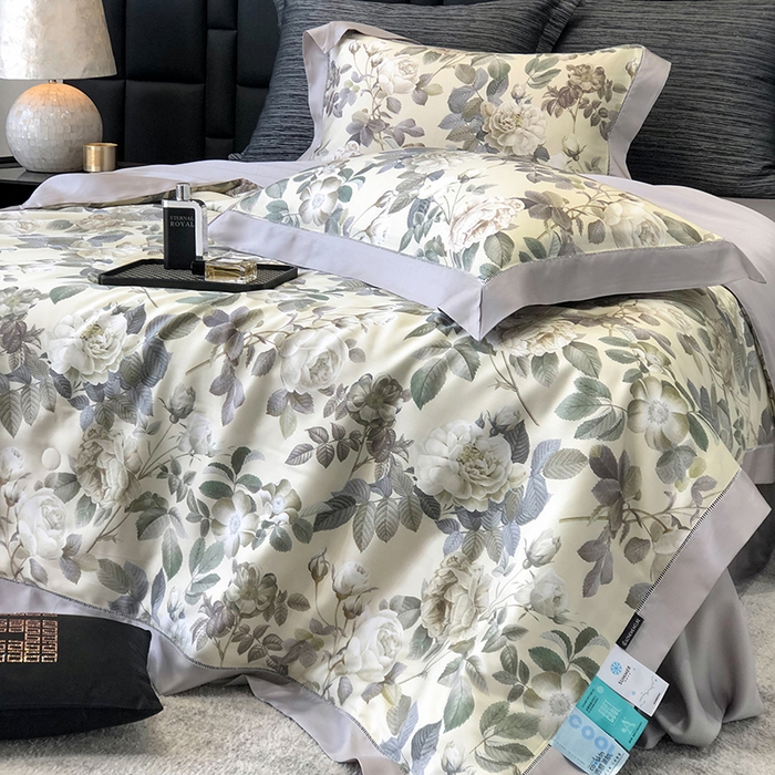 91家纺网 家纺一手货源 找家纺 若未家居 LOVEWE HOUSE 2025新款兰精天丝印花夏被及夏被四件套 绿野仙踪（床单款+床盖款）