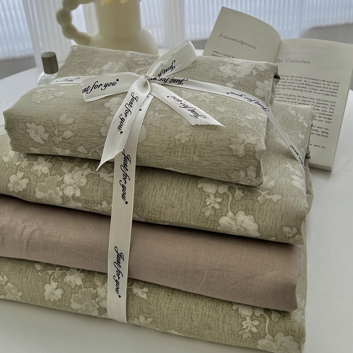 91家纺网 家纺一手货源 找家纺 优品阁  2025新款A类全棉有氧双层纱四件套 古北花园