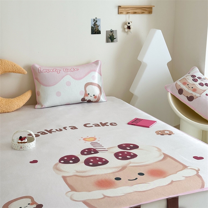 91家纺网 家纺一手货源 找家纺 美乐迪家纺 2025新款异形冰藤席 小蛋糕