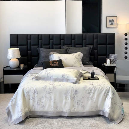 91家纺网 家纺一手货源 找家纺 （总）若未家居 LOVEWE HOUSE 2025新款兰精天丝印花夏被及夏被四件套