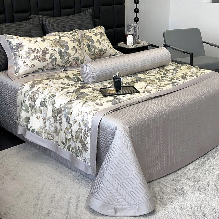 91家纺网 家纺一手货源 找家纺 若未家居 LOVEWE HOUSE 2025新款兰精天丝印花夏被及夏被四件套 绿野仙踪（床单款+床盖款）