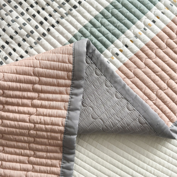 91家纺网 家纺一手货源 找家纺 美优兰 2025春夏新款双面天丝高温砂洗床盖 卡农