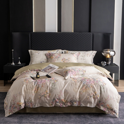 91家纺网 家纺一手货源 找家纺 （总）皇寝世家家居 2025新款60S新疆长绒棉数码印花全棉床上四件套纯棉床品套件