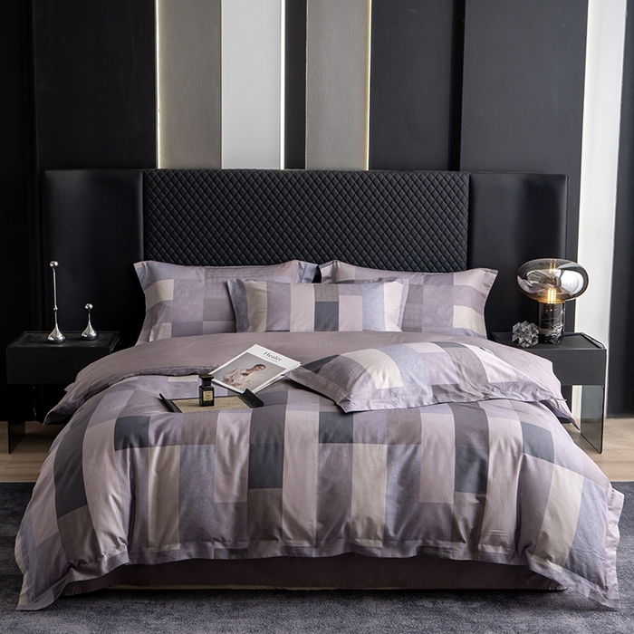 91家纺网 家纺一手货源 找家纺 皇寝世家家居 2025新款60S新疆长绒棉数码印花全棉床上四件套纯棉床品套件 波利