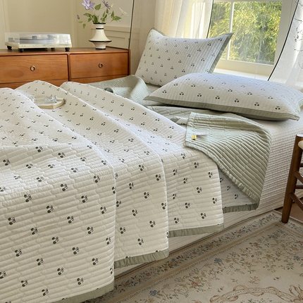 91家纺网 家纺一手货源 找家纺 （总）美优兰 2025春夏新款双面天丝高温砂洗床盖