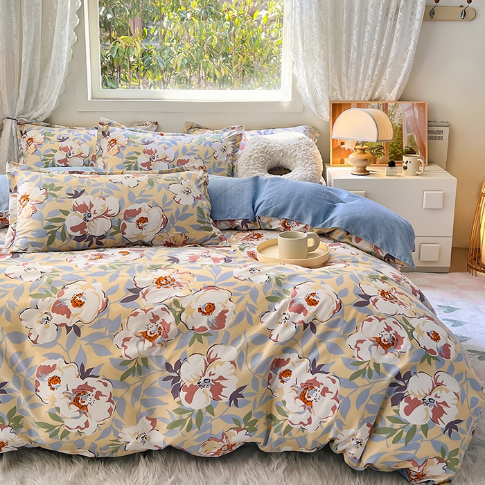 91家纺网 家纺一手货源 找家纺 曼璐家纺 2025新款芦荟棉单品被套