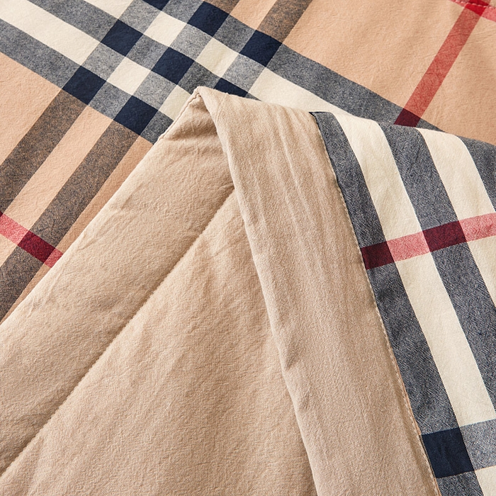 91家纺网 家纺一手货源 找家纺 秋泽家纺 2025新款全棉色织水洗棉棉花夏被夏凉被空调被 巴宝莉格