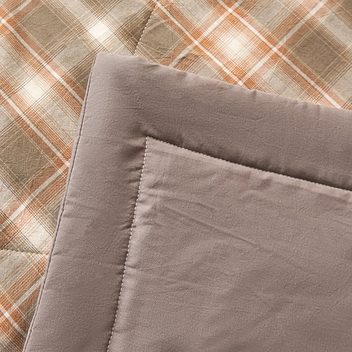 91家纺网 家纺一手货源 找家纺 秋泽家纺 2025新款全棉色织水洗棉棉花夏被夏凉被空调被 洛卡灰