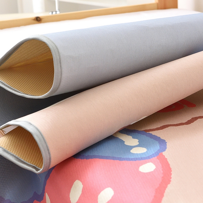 91家纺网 家纺一手货源 找家纺 多乐家纺 2025新款学生床数码大版印花冰丝凉席（专版花型） 嘟嘟熊