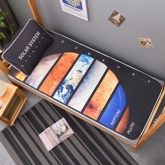 多乐家纺 2025新款学生床数码大版印花冰丝凉席（专版花型） 八大星