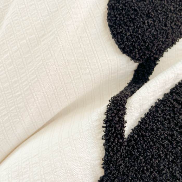 91家纺网 家纺一手货源 找家纺 多乐家纺 2025新款超柔加厚有氧提花针织小竺棉绣花四件套(提供买家秀） 大脸猫-白蓝