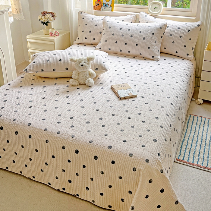 91家纺网 家纺一手货源 找家纺 羽爱家纺 2025新款A类13372全棉印花砂洗床盖套件 艺术生活