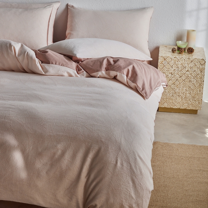 91家纺网 家纺一手货源 找家纺 千朵森 2025新款全棉色织提花四季款四件套-艾薇 艾薇-薄玉色