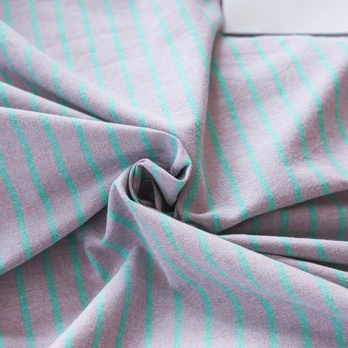 91家纺网 家纺一手货源 找家纺 柠萌家居 2025年最新款全棉色织水洗棉枕套混搭四件套 凯西亚-粉紫