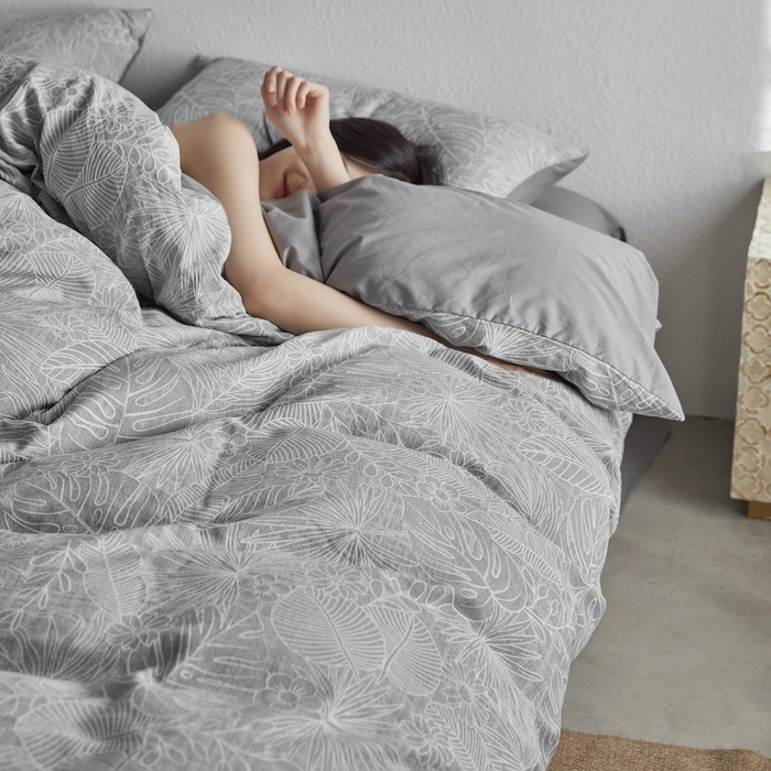 91家纺网 家纺一手货源 找家纺 千朵森 2025新款全棉色织提花四季款四件套-艾薇 艾薇-晴蓝灰