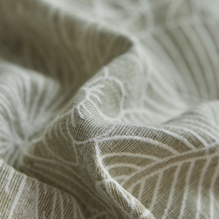 91家纺网 家纺一手货源 找家纺 千朵森 2025新款全棉色织提花四季款四件套-艾薇 艾薇-亚特绿