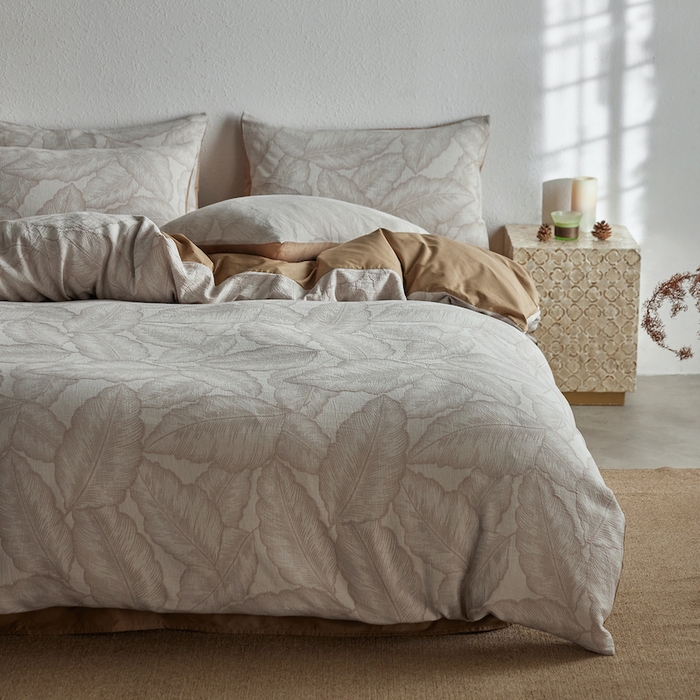 91家纺网 家纺一手货源 找家纺 千朵森 2025新款全棉色织提花四季款四件套-艾薇 艾薇-月魄黄