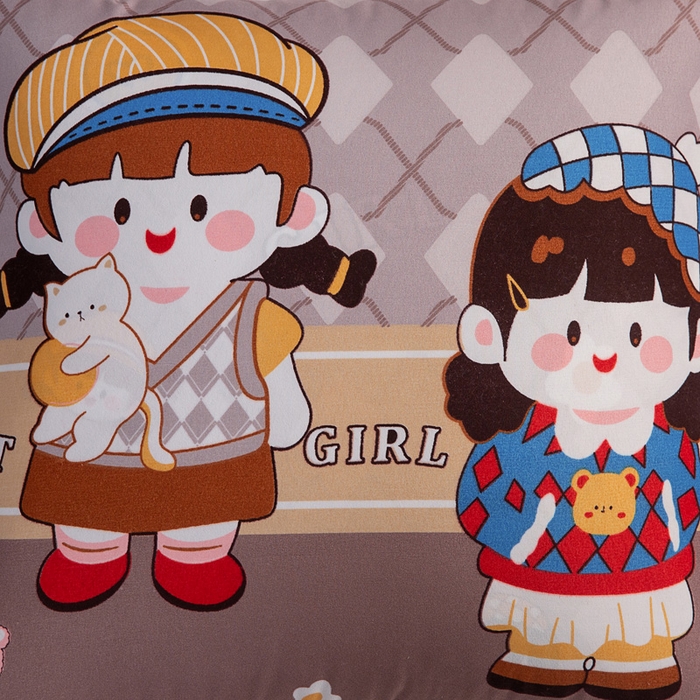 91家纺网 家纺一手货源 找家纺 悦织湾家纺 2025新款精疏棉抱枕被靠枕抱枕毯轻奢时尚卡通小清新电商直播热销款 旅行