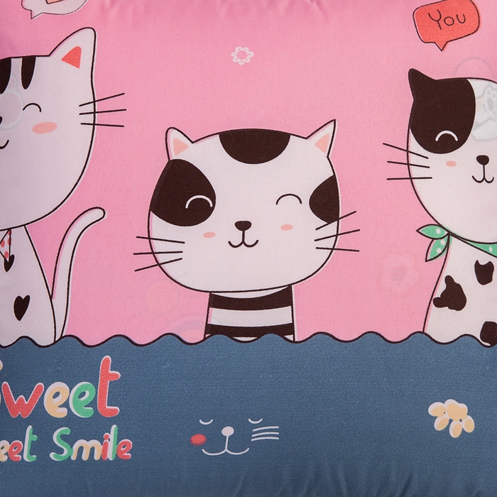 91家纺网 家纺一手货源 找家纺 悦织湾家纺 2025新款精疏棉抱枕被靠枕抱枕毯轻奢时尚卡通小清新电商直播热销款 甜蜜蜜