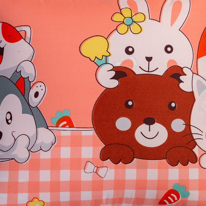 91家纺网 家纺一手货源 找家纺 悦织湾家纺 2025新款精疏棉抱枕被靠枕抱枕毯轻奢时尚卡通小清新电商直播热销款 萌萌乐园