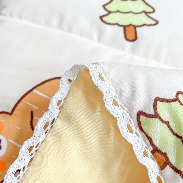 91家纺网 家纺一手货源 找家纺 慕尚家纺 2025新款600D小清新凉感冰丝凉席三件套 动物城