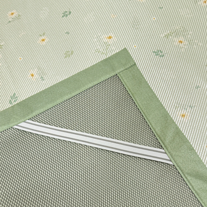 91家纺网 家纺一手货源 找家纺 慕尚家纺 2025新款600D小清新凉感冰丝凉席三件套 橘夏