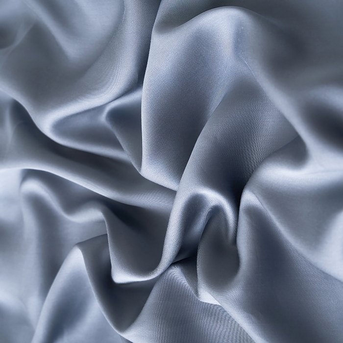 91家纺网 家纺一手货源 找家纺 黛舒家居 2025新款60S兰精天丝纯色简绣单床笠 石青