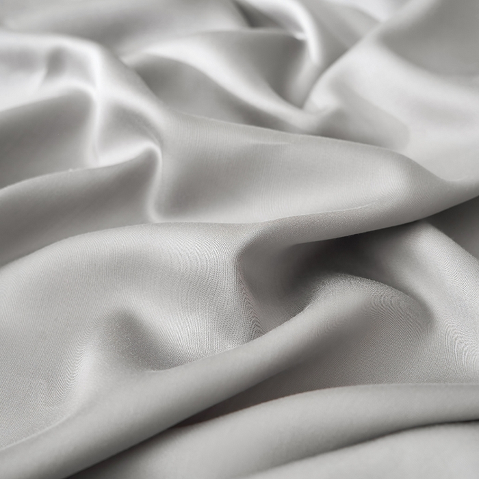 91家纺网 家纺一手货源 找家纺 黛舒家居 2025新款60S兰精天丝纯色简绣单床笠 烟灰