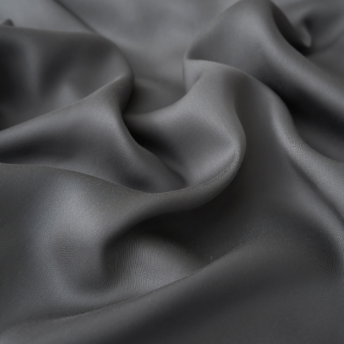 91家纺网 家纺一手货源 找家纺 黛舒家居 2025新款60S兰精天丝纯色简绣单床笠 玄灰