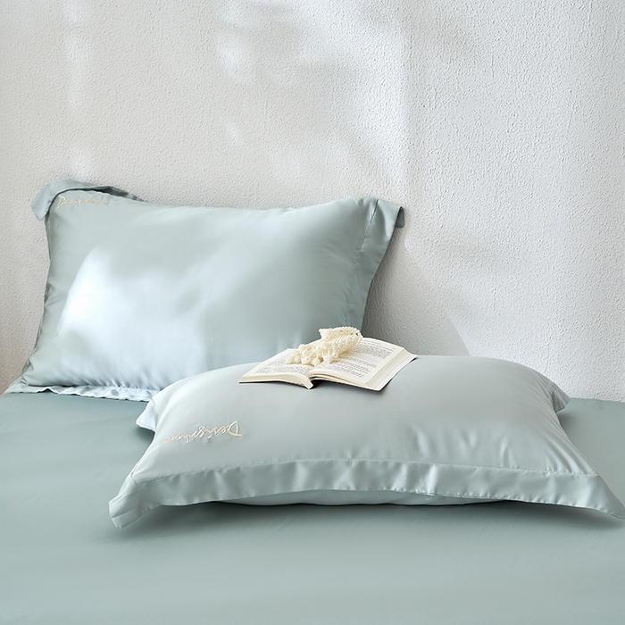 91家纺网 家纺一手货源 找家纺 （总）黛舒家居 2025新款60S兰精天丝纯色简绣单床笠