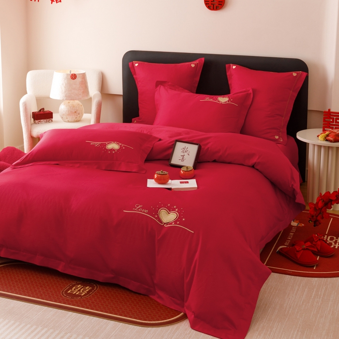 91家纺网 家纺一手货源 找家纺 东方合美（原：皇家传奇） 2025婚庆小红书纯棉系列 懂你