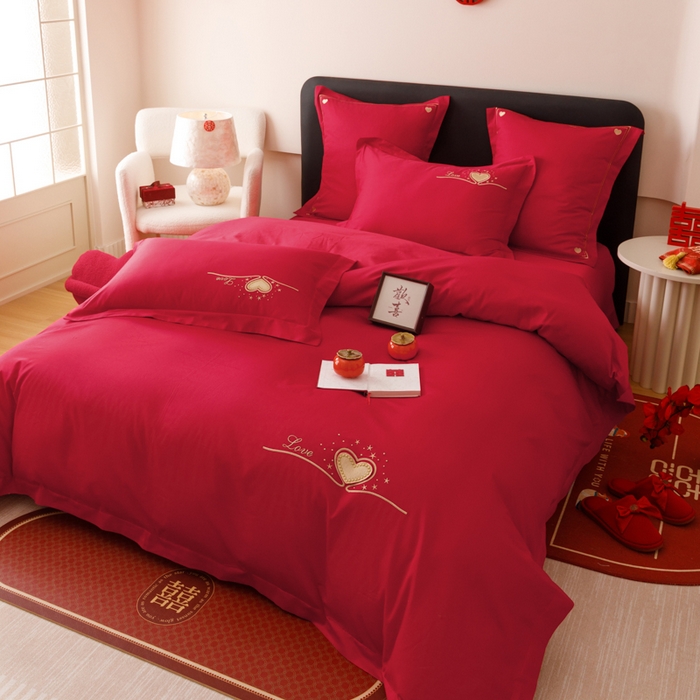 91家纺网 家纺一手货源 找家纺 东方合美（原：皇家传奇） 2025婚庆小红书纯棉系列 懂你