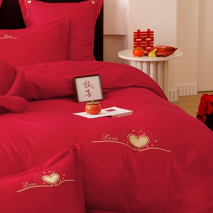 91家纺网 家纺一手货源 找家纺 东方合美（原：皇家传奇） 2025婚庆小红书纯棉系列 懂你