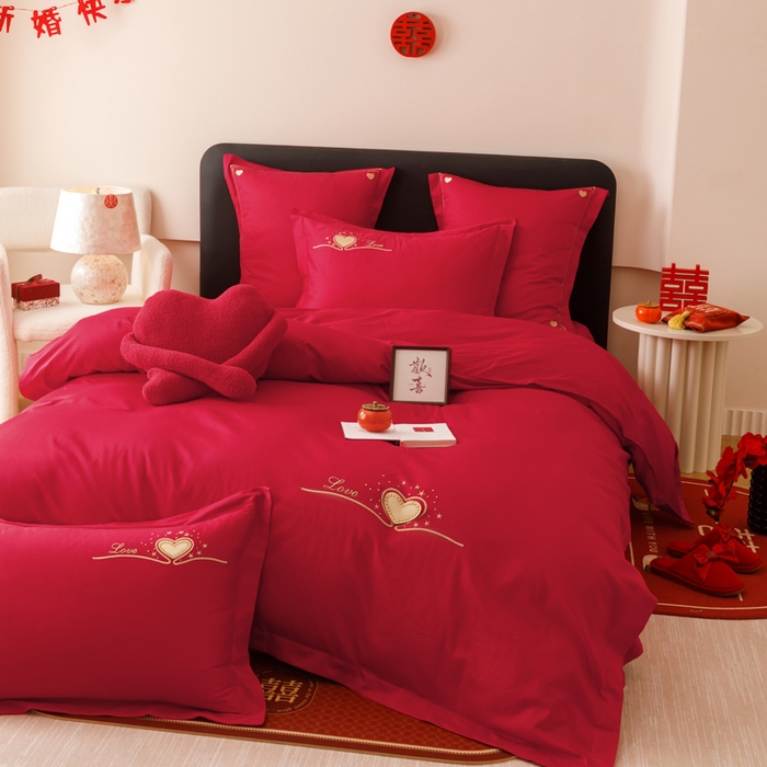 91家纺网 家纺一手货源 找家纺 东方合美（原：皇家传奇） 2025婚庆小红书纯棉系列 懂你