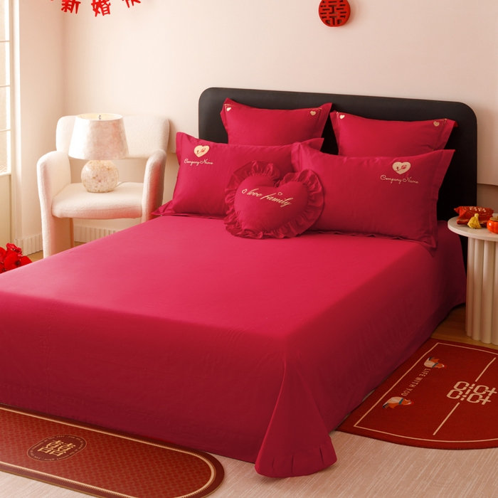 91家纺网 家纺一手货源 找家纺 东方合美（原：皇家传奇） 2025婚庆小红书纯棉系列 真爱