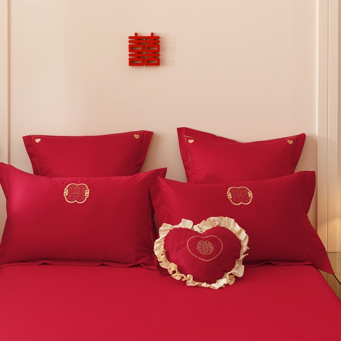 91家纺网 家纺一手货源 找家纺 东方合美（原：皇家传奇） 2025婚庆小红书纯棉系列 迎春纳福