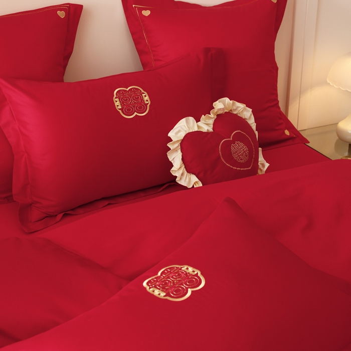 91家纺网 家纺一手货源 找家纺 东方合美（原：皇家传奇） 2025婚庆小红书纯棉系列 迎春纳福