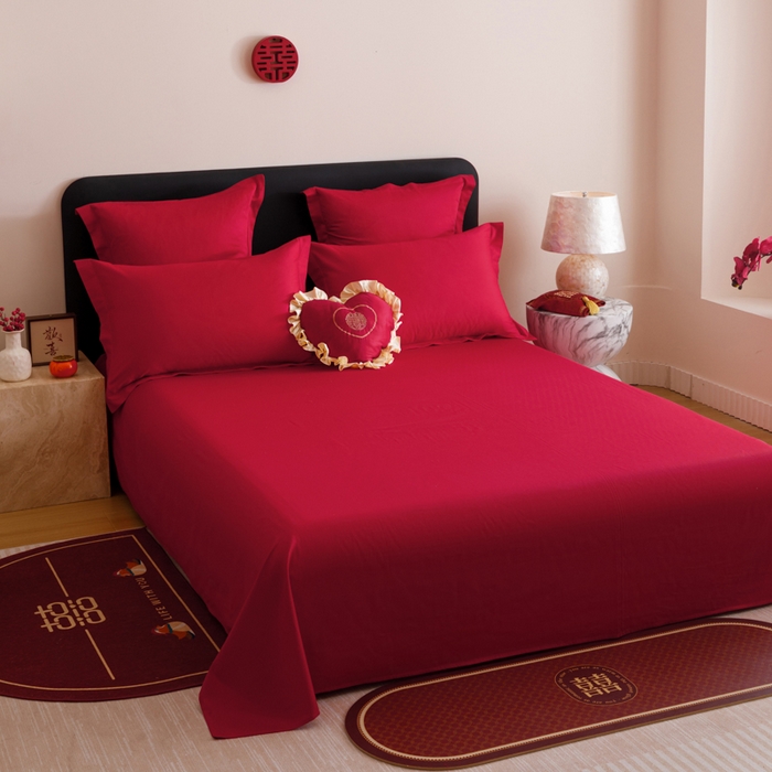 91家纺网 家纺一手货源 找家纺 东方合美（原：皇家传奇） 2025婚庆小红书纯棉系列 喜事到