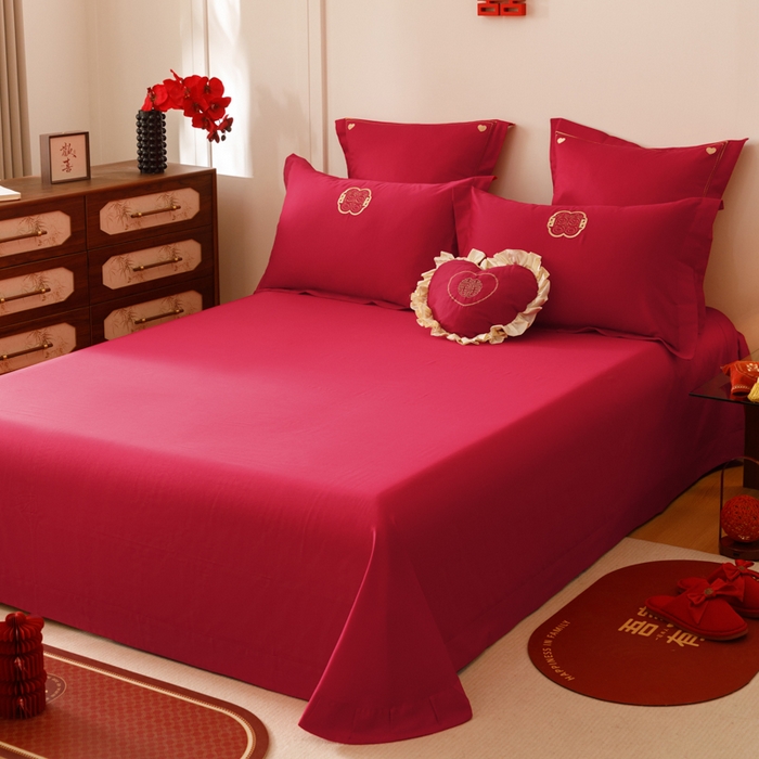 91家纺网 家纺一手货源 找家纺 东方合美（原：皇家传奇） 2025婚庆小红书纯棉系列 迎春纳福