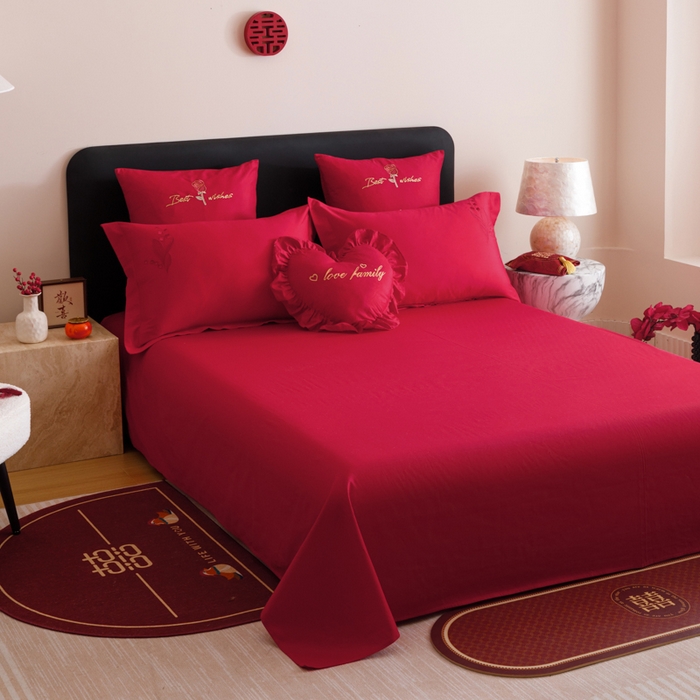 91家纺网 家纺一手货源 找家纺 东方合美（原：皇家传奇） 2025婚庆小红书纯棉系列 铃兰花