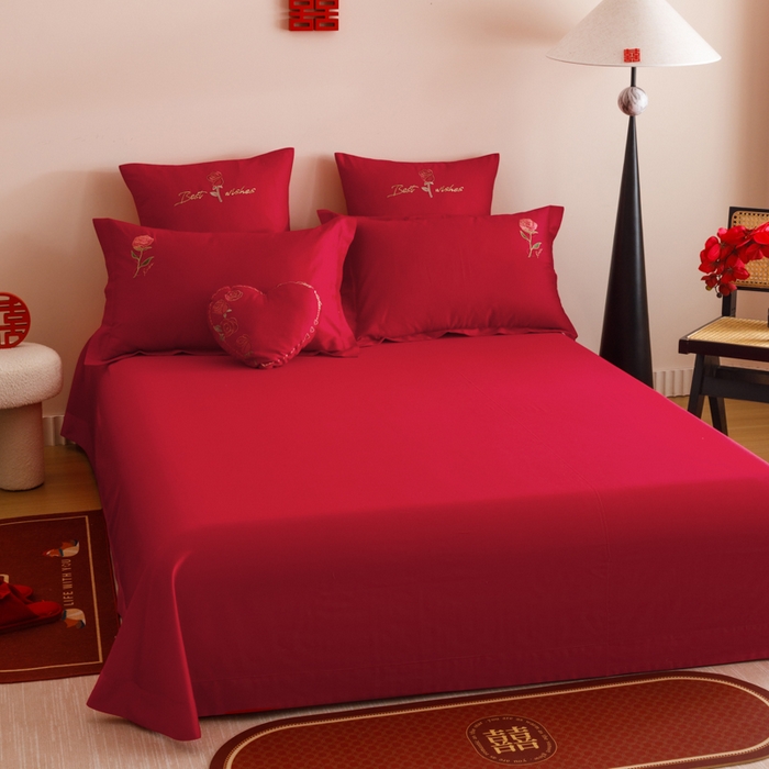 91家纺网 家纺一手货源 找家纺 东方合美（原：皇家传奇） 2025婚庆小红书纯棉系列 简约