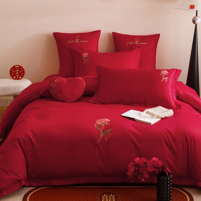 91家纺网 家纺一手货源 找家纺 东方合美（原：皇家传奇） 2025婚庆小红书纯棉系列 简约